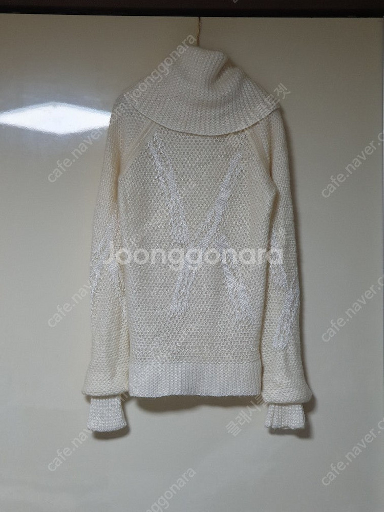 샤넬 CHANEL 아이보리 글리터링 터틀넥 니트 (42...--7