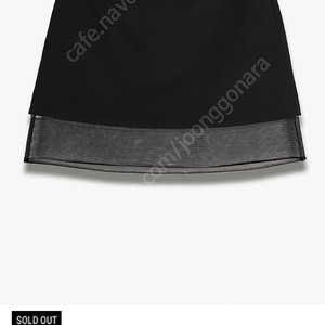 마이아이코 myeyeko 블랙 스커트 (Wool Blend Sheer Mini Skirt )