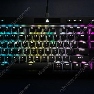 급처 풀윤활 커세어 K70 RGB TKL OPX광축 게이밍키보드 팝니다