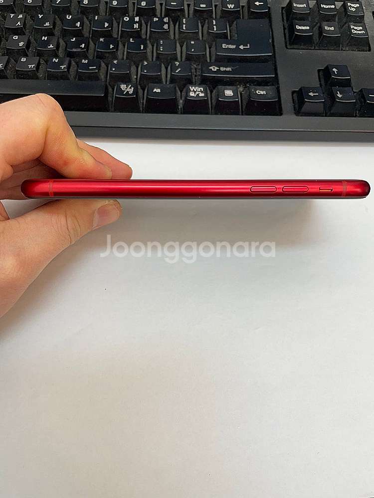아이폰XR 레드 128GB 배터리89% 상태좋은 중고2...--6