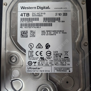 Western Digital Ultrastar 4TB 하드