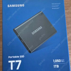 삼성 SSD T7 1TB 미개봉 신품