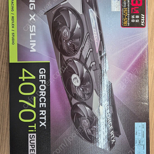 MSI 지포스 RTX 4070 Ti Super 그래픽카드