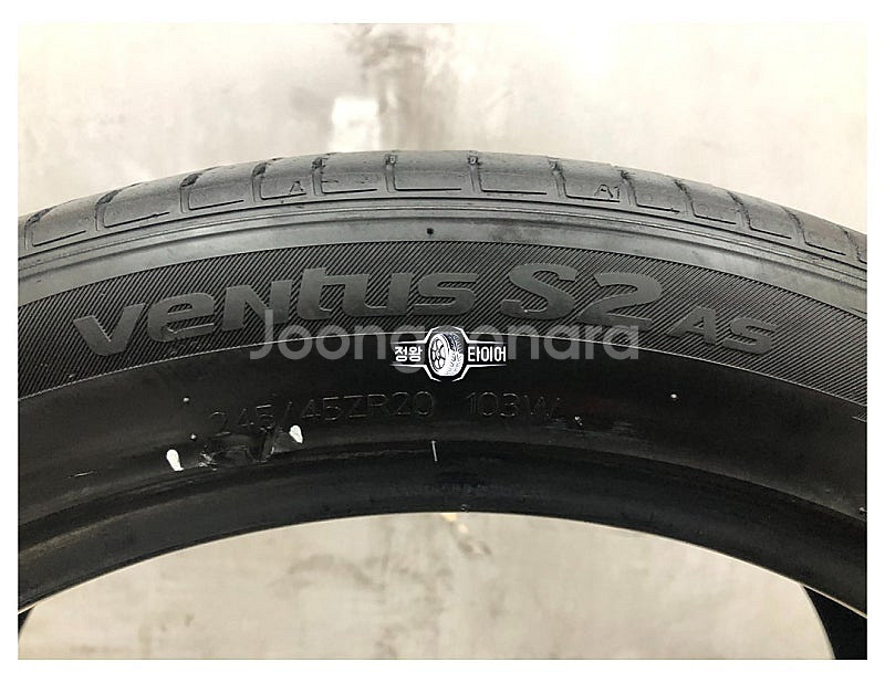 중고타이어 한국타이어 벤투스S2AS 245/45R20 ...--5