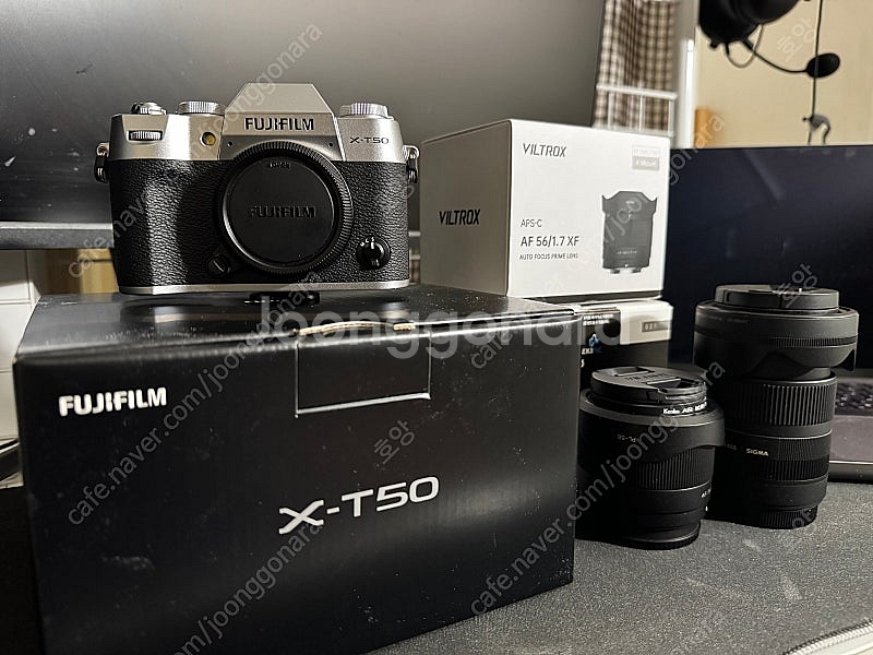 후지필름 x-t50 실버 바디킷 / 시그마1850--0