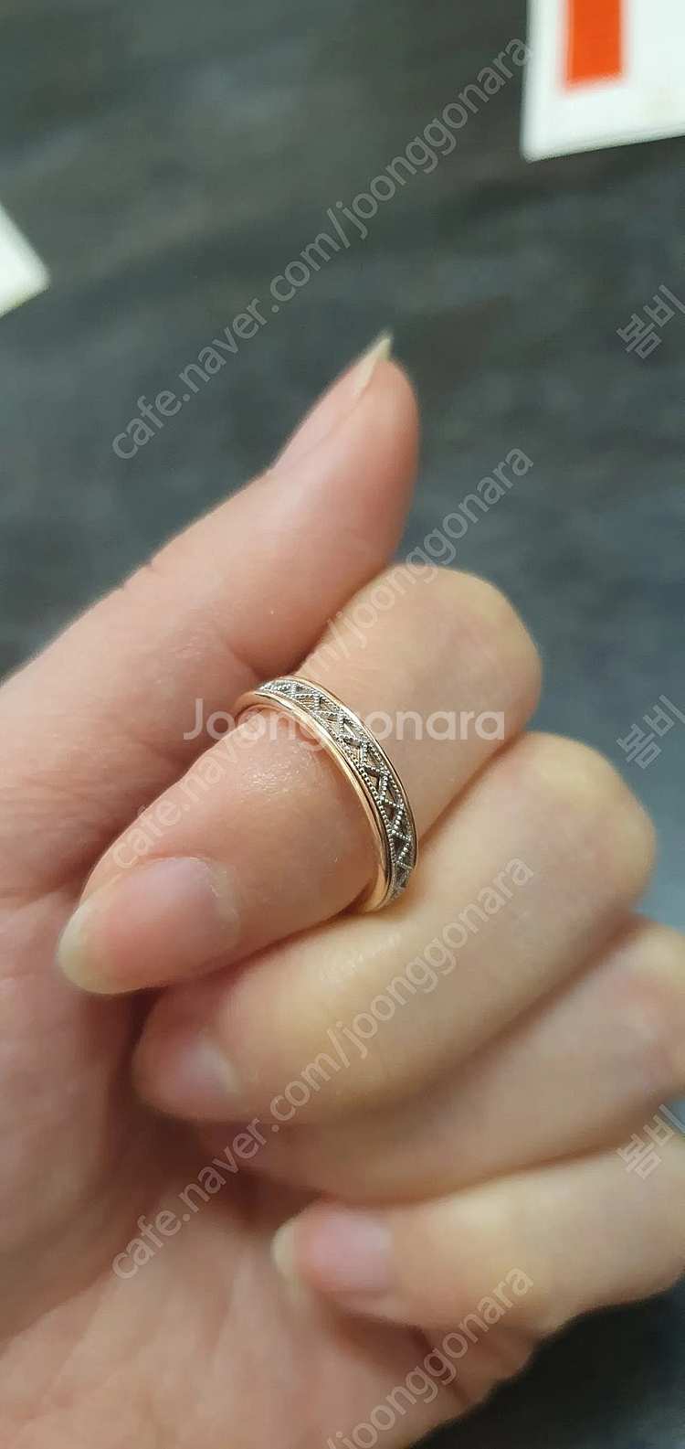 14k 핸드메이드 링반지 판매합니다.--0