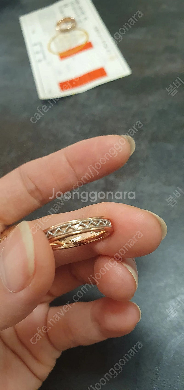 14k 핸드메이드 링반지 판매합니다.--5