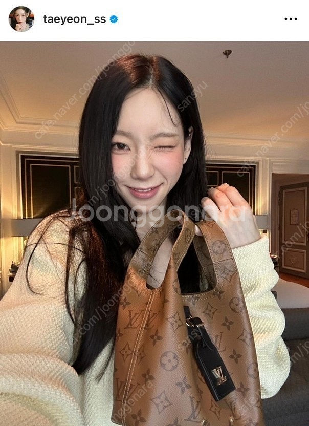 태연 루이비통 가방 bb--0