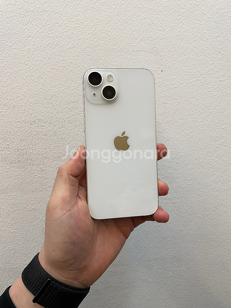 아이폰14 화이트 128GB 상태좋은 중고45만팝니다.--0