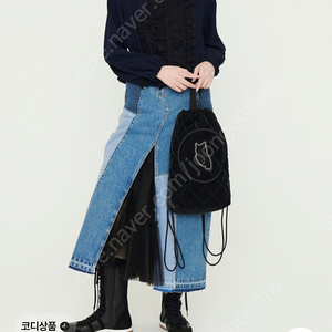 럭키슈에뜨 Frill Point Jumper (dark navy) LFUAM25230NYD 38사이즈