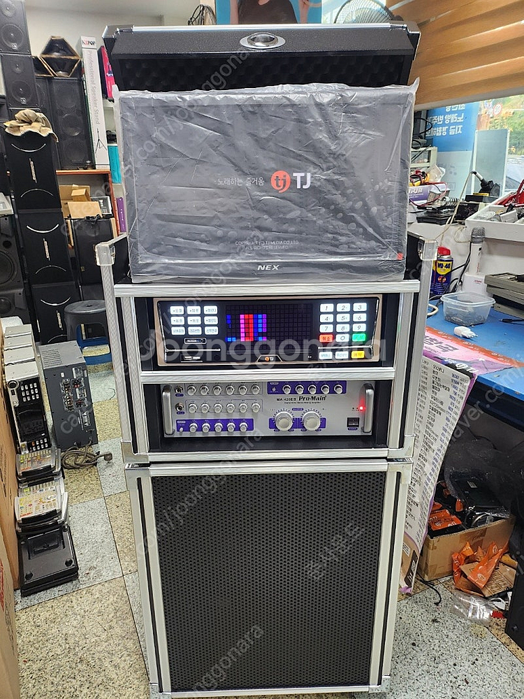 [세제품 일체형 이동식 노래방기계]노래방 세트 판매 [블루투스 및 녹음,악보 등등]--0