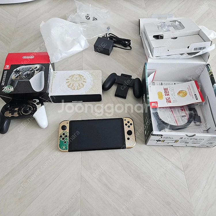 닌텐도 스위치 OLED 젤다 에디션 + 프로콘--0