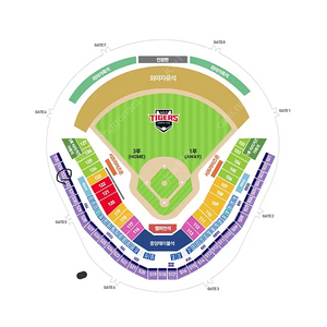 3.23) 일 기아타이거즈vsNC다이노스 4연석 3루 EV 통로 533블록