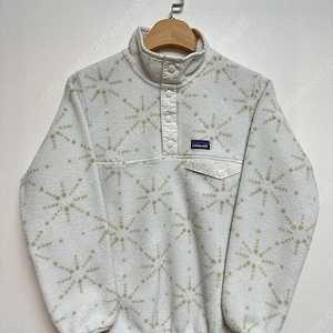 파타고니아 걸즈 라이트 신칠라 스냅 풀오버 화이트(7-8Y)