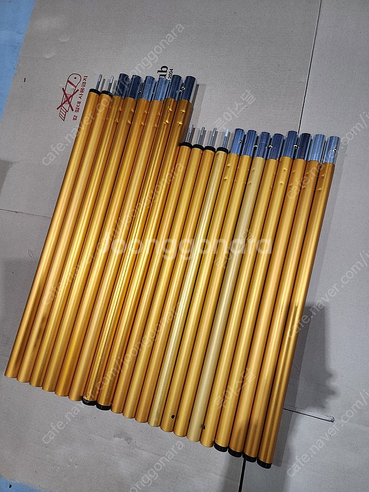 타프폴대 풀세트/골드/미사용--0