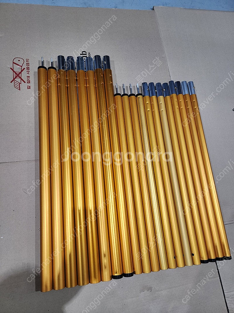 타프폴대 풀세트/골드/미사용--1