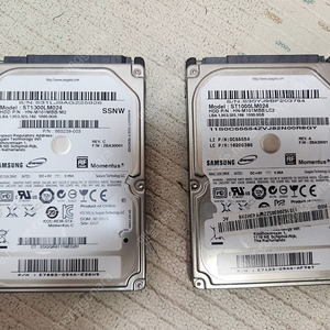 삼성 노트북용 sata hdd 1t 2개 일괄 택포함 2만원