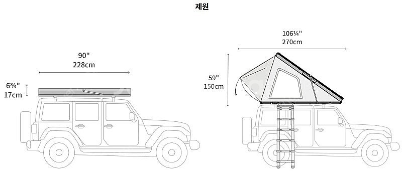 아이캠퍼 루프탑텐트 BDV Duo 판매합니다. 가로바+...--8