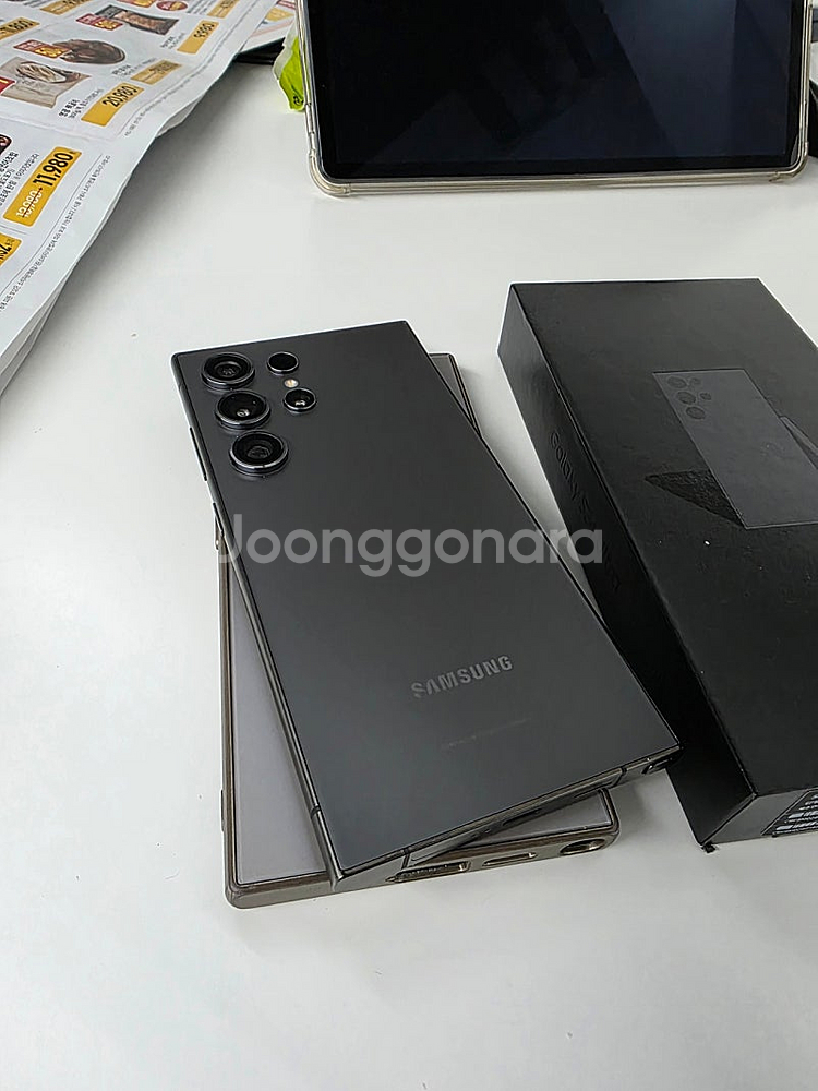 갤럭시 S24 울트라 자급제 512G 티타늄 블랙--2