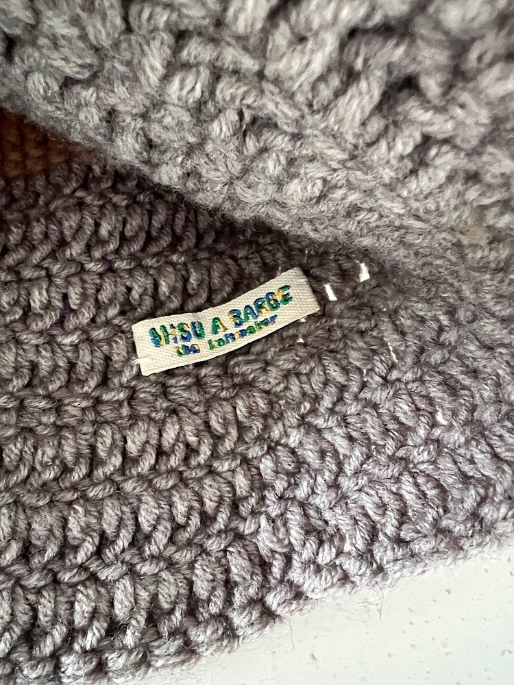 미수아바흐브 버킷햇 핸드메이드 뜨개 니트 모자--1