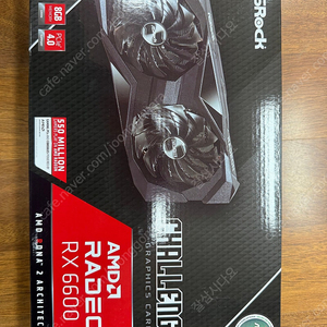 [그래픽카드] ASRock Radeon RX6600 D6 8G 미개봉 새제품 판매합니다.