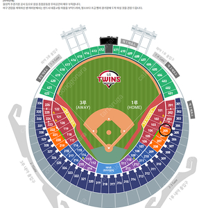 27일(목)엘지 한화 1루 응원석 2연석 무적LG 프로야구 오렌지석