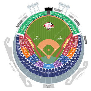 03.27 LG트윈스 한화이글스 1루 오렌지석 2좌석 양도합니다.