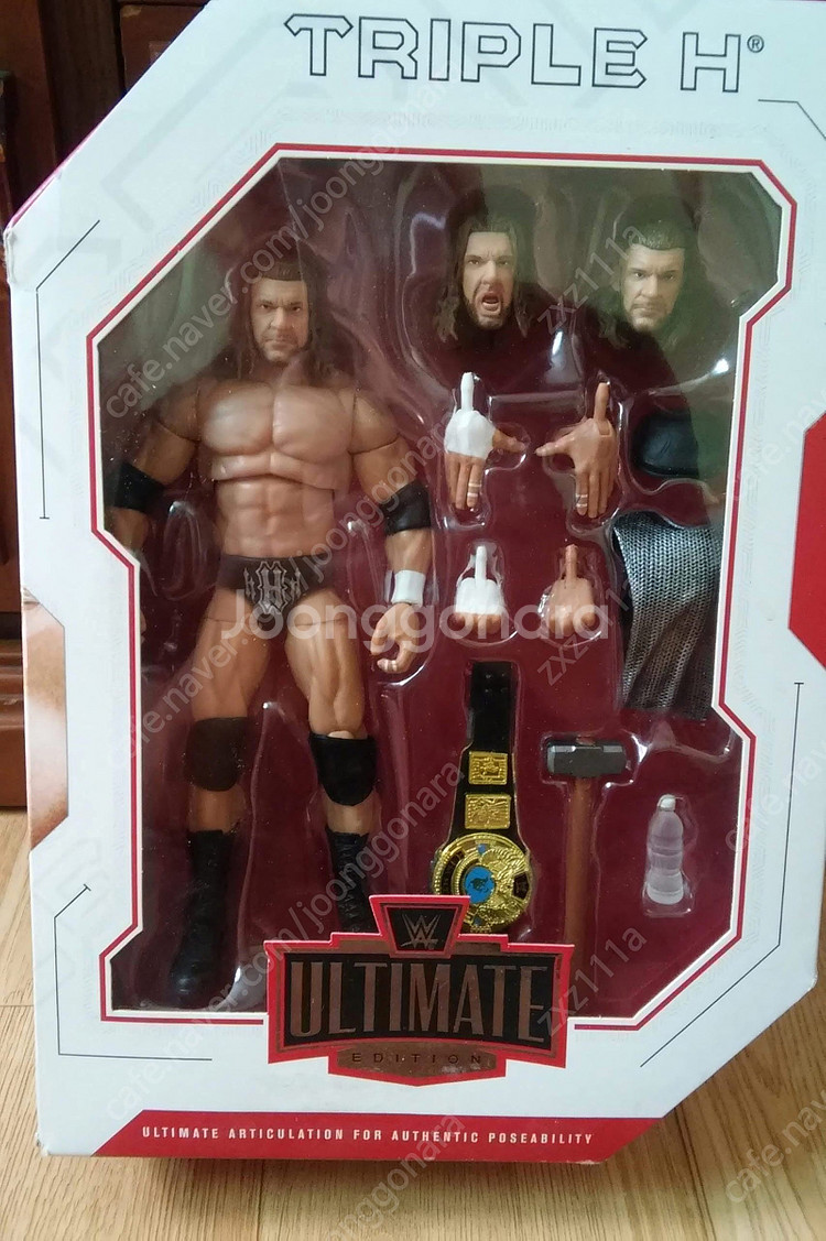 WWE 피규어 얼티밋에디션 더락,요코주나,트리플 H, ...--1
