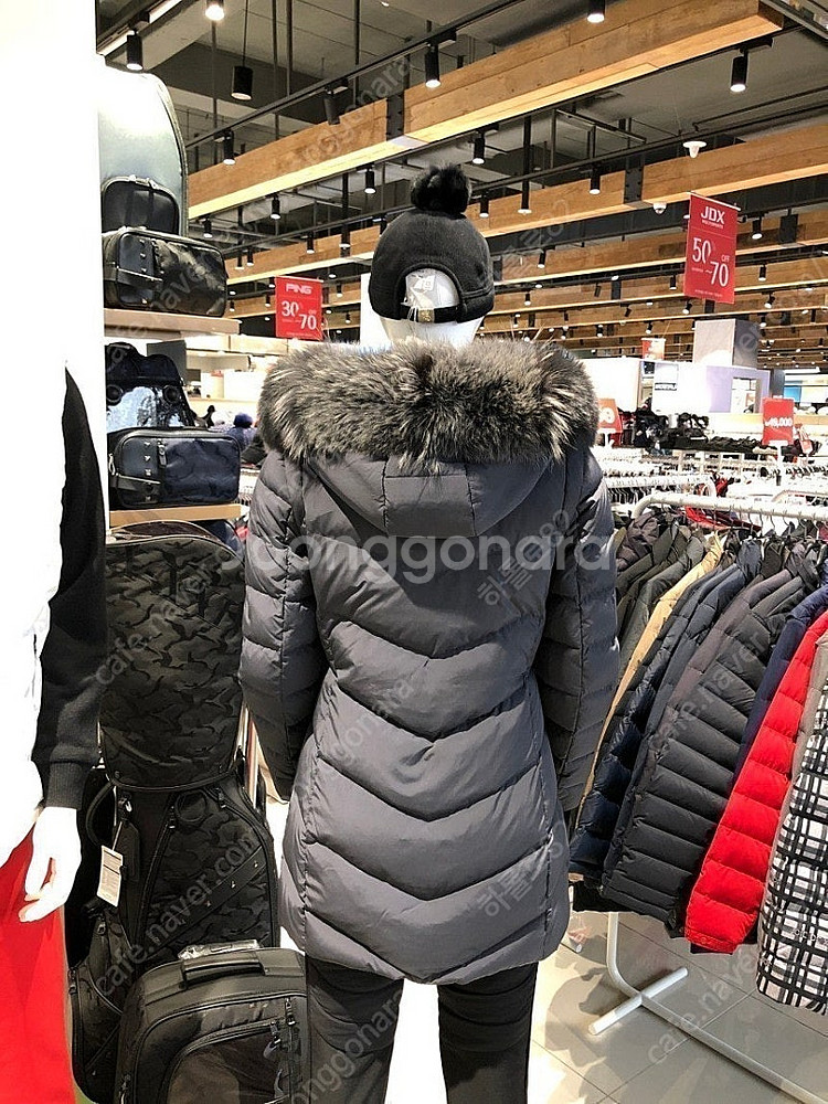 폐업정리/JDX 여성 FUR 포인트 중기장 다운 점퍼(...--1