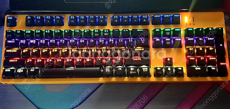 A급 완전방수 앱코 K660 스페셜에디션 엘로우 광축키...--2