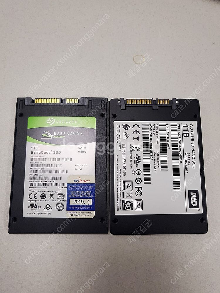 WD blue 1tb SSD, Segate Barrac...--0