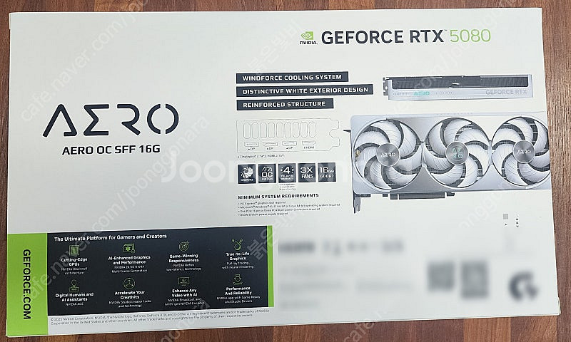 GIGABYTE 지포스 RTX 5080 AERO OC ...--1