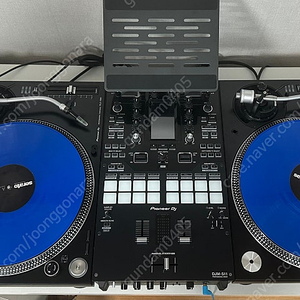 턴테이블 디제잉 장비 셋 plx-1000, djm-s11