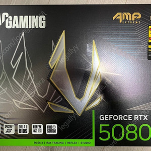 ZOTAC RTX 5080 AMP 미개봉 판매, 5070ti-9070xt 교환가능