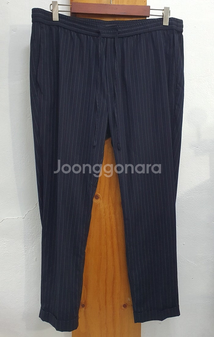 H&M 줄무늬 슬랙스(36)--0