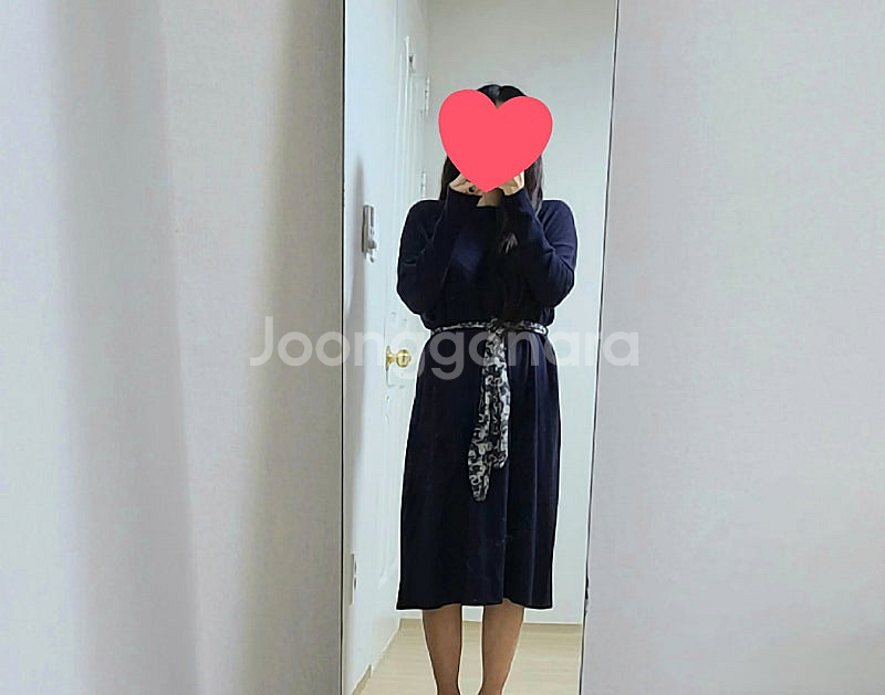 조르쥬레쉬 허리끈묶음 니트 원피스--1