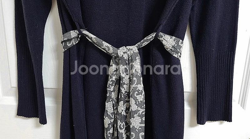 조르쥬레쉬 허리끈묶음 니트 원피스--4