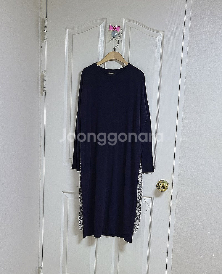 조르쥬레쉬 허리끈묶음 니트 원피스--9