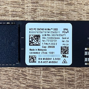 WD SN740 256GB SSD 판매합니다. (배송비포함)