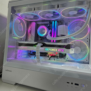 [[화이트pc]] 7800x3d//990pro 2tb//4070super // 850w // 6400 32gb // white pc