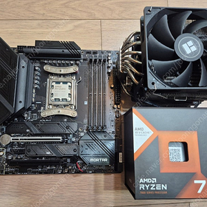 amd zen7 7800x3d + msi b650m 박격포 wifi +공냉쿨러 일괄 팝니다.