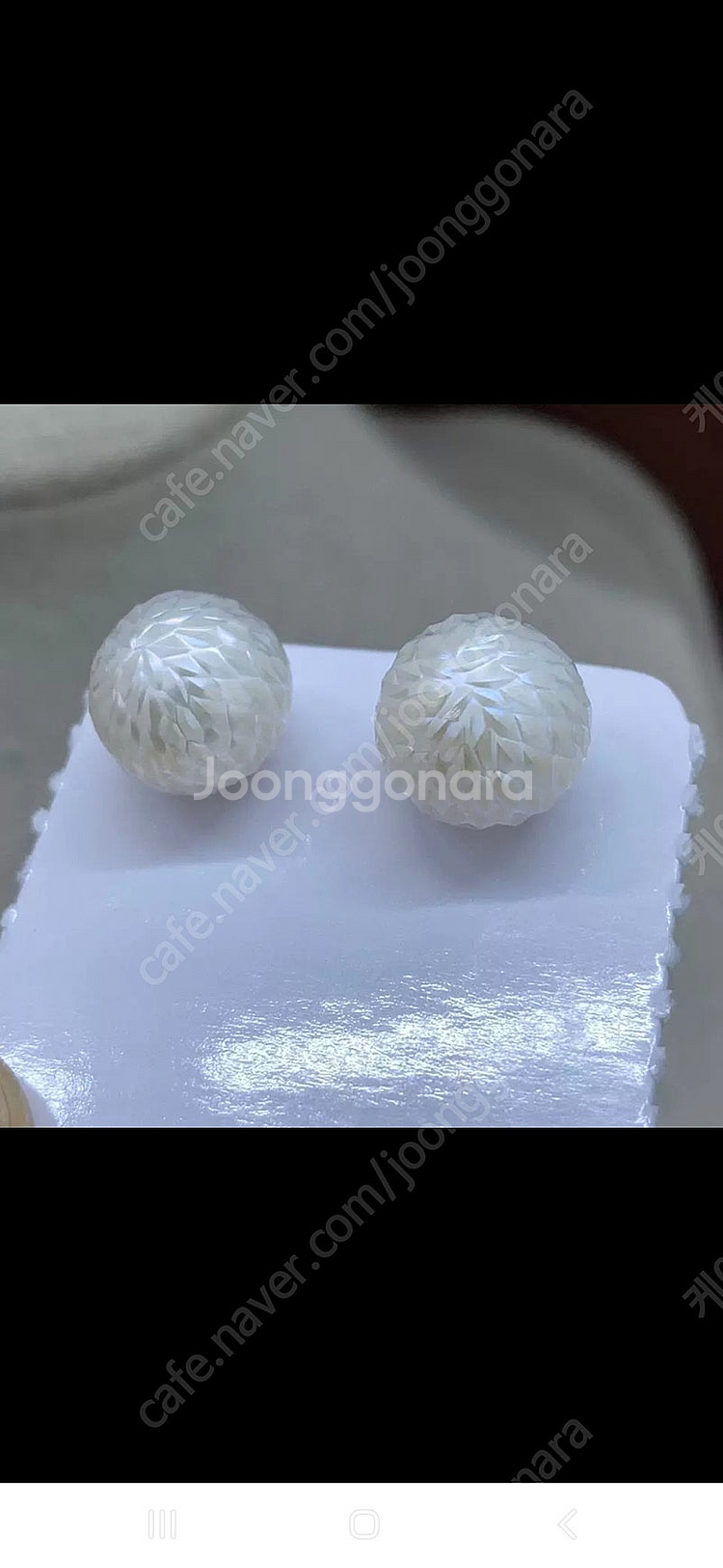 담수진주 귀걸이--2