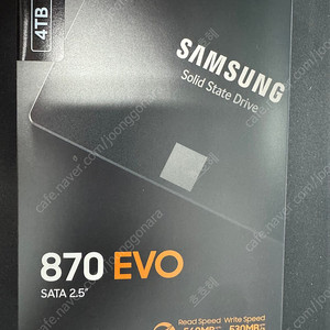삼성 870evo 4tb 미개봉 새제품 팝니다