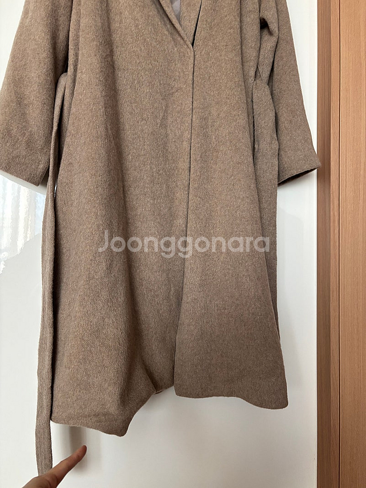 라씨엔토 울&캐시미어&라쿤 블렌드 로브 숄카라 롱코트 런칭가299,000원 (새옷) 109000원--7