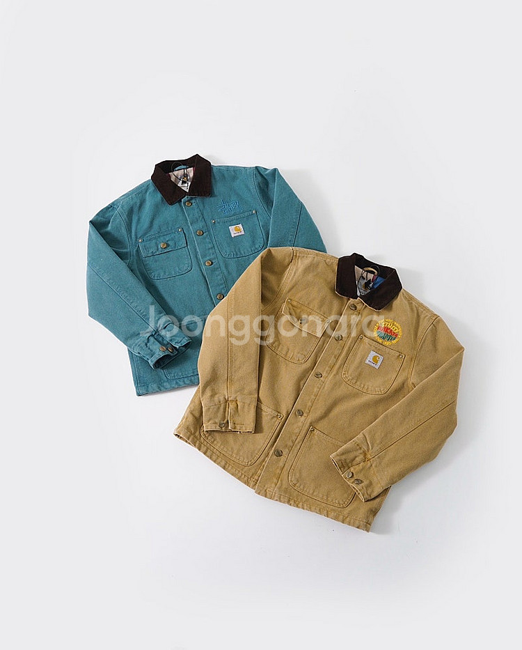 좌쓰 stussy x carhartt 스투시 칼하트 워...--0