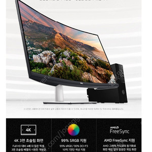 Dell 32인치 4K 커브드 모니터(S3221QS)