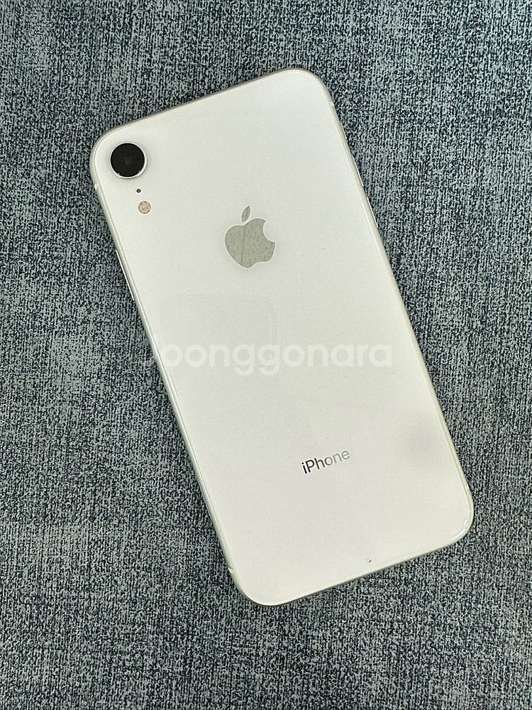 (A급) 아이폰XR 64G 화이트 배터리 76% 깨끗한...--0