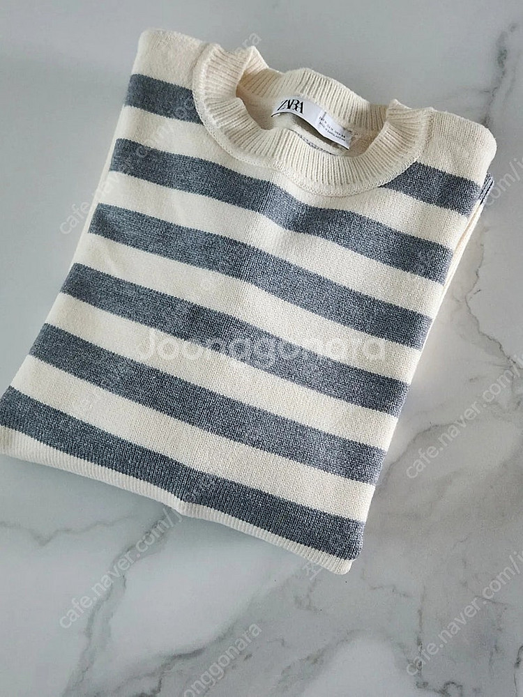 (새상품) ZARA 자라 단가라 스트라이프 니트--0