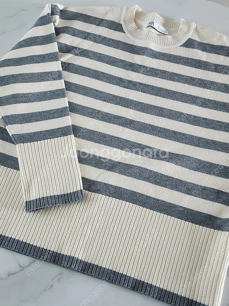 (새상품) ZARA 자라 단가라 스트라이프 니트--1