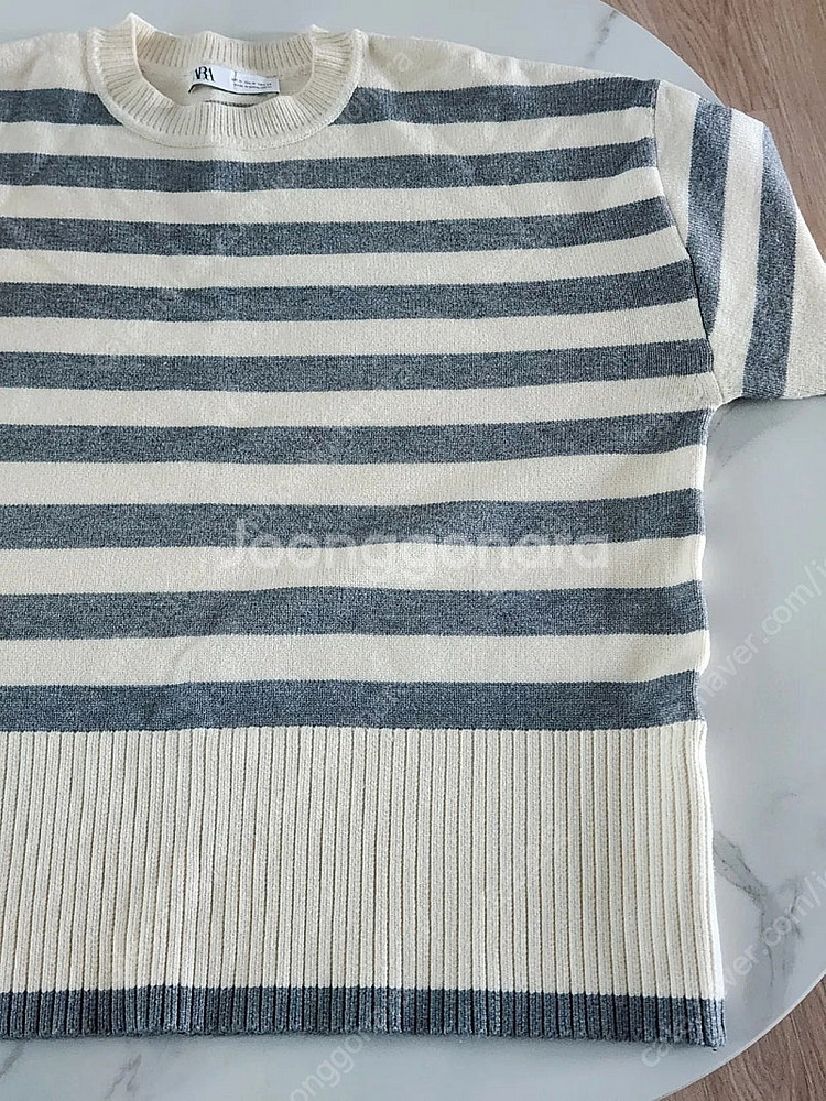 (새상품) ZARA 자라 단가라 스트라이프 니트--3